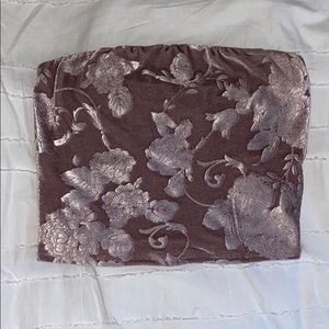 Velvet tube top